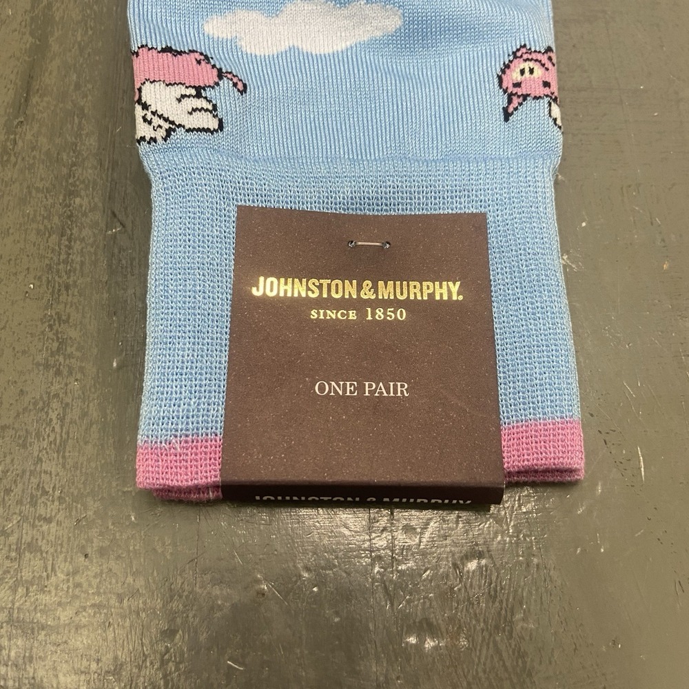 Johnston & Murphy Mens When Pigs Fly One Size Novelty Dress Socks - NWT - Picture 2 of 4